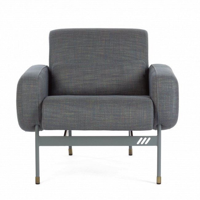 Кресло Leon серого-голубого цвета - лучшие Интерьерные кресла в INMYROOM