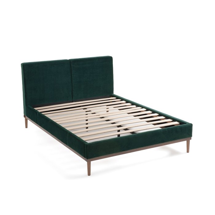 Кровать с кроватным основанием Cooly 160x200 темно-зеленого цвета - лучшие Кровати для спальни в INMYROOM
