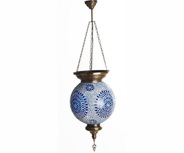 Подвесной светильник Марокко из металла и стекла 