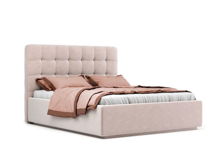 Кровать Nola бежевого цвета с ортопедическим основанием 160х200  - купить Кровати для спальни по цене 25510.0