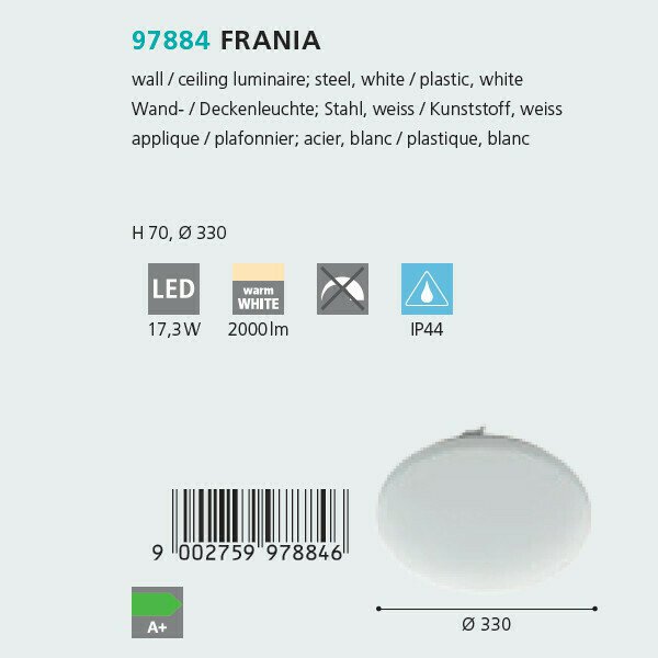 Светильник потолочный Eglo Frania 97884 - лучшие Подвесные светильники в INMYROOM
