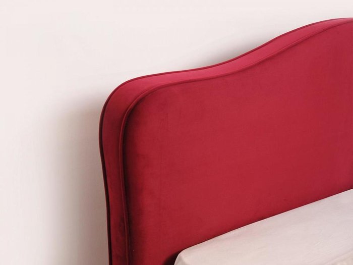 Кровать Queen "Elizabeth" с бордовым изголовьем 160х200 см - купить Кровати для спальни по цене 36480.0