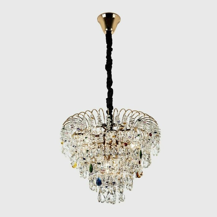 Подвесная люстра ML.850.8 GD (хрусталь, цвет прозрачный) - купить Подвесные люстры по цене 28800.0 Подвесная люстра ML.850.8 GD (хрусталь, цвет прозрачный) - купить Подвесные люстры по цене 28800.0
