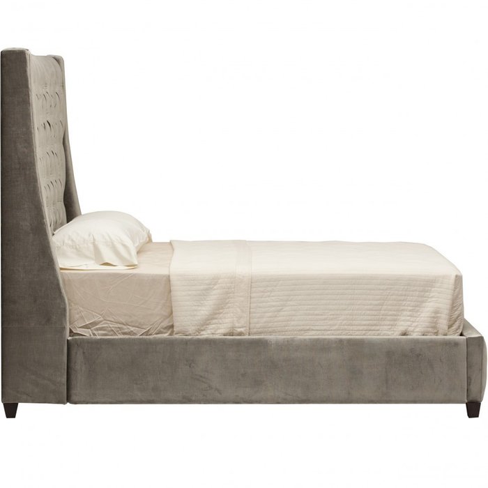 Кровать Emerald Tower серого цвета 160х200 - лучшие Кровати для спальни в INMYROOM