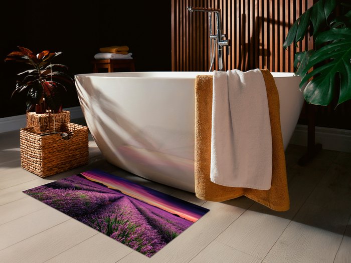 Коврик Rubber lavender 50x80 фиолетового цвета - лучшие Коврики для ванной в INMYROOM