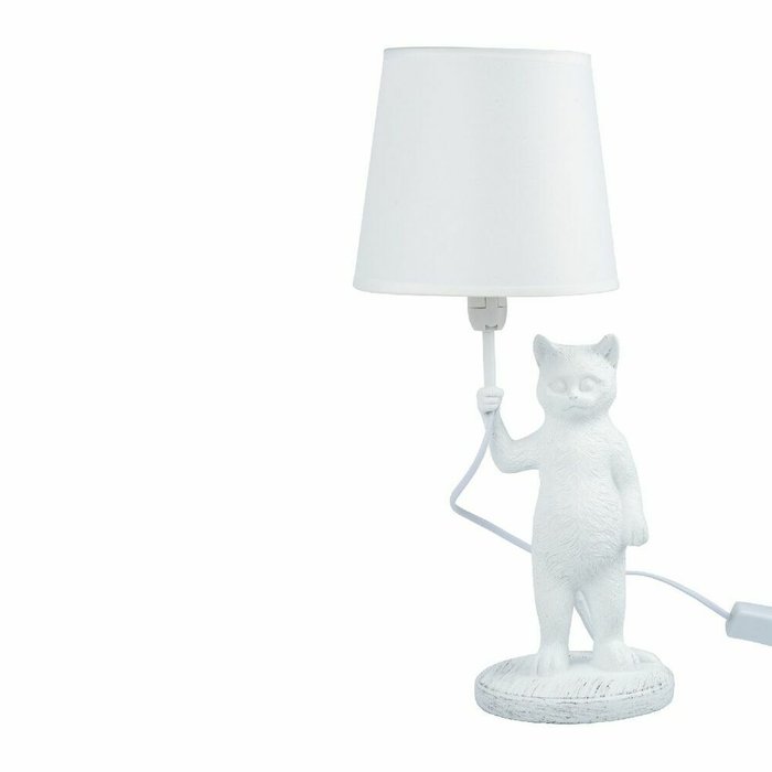 Настольная лампа UML-B465 E14 WHITE (ткань, цвет белый) - лучшие Настольные лампы в INMYROOM