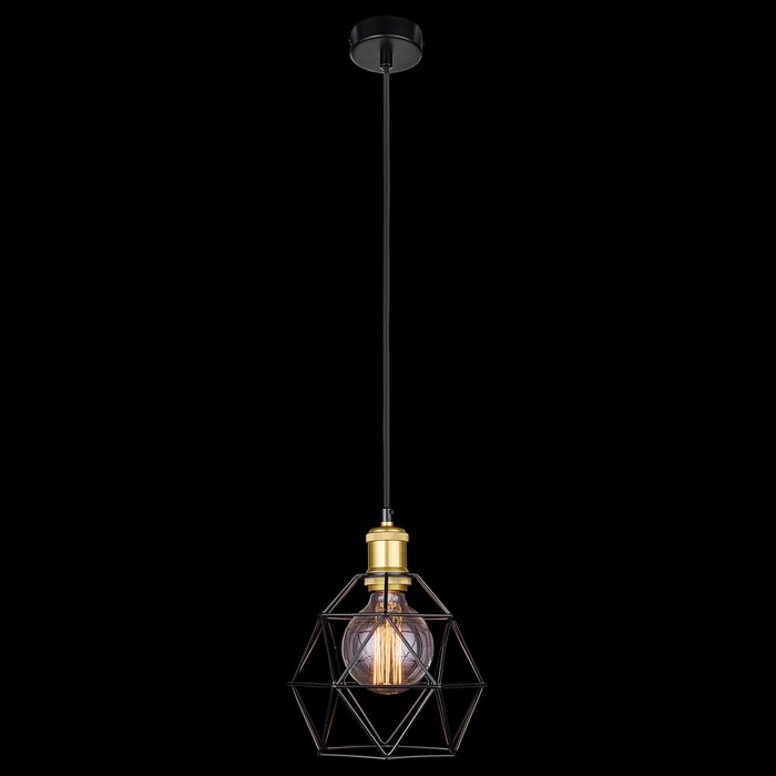 Подвесной светильник Stratagema черного цвета - купить Подвесные светильники по цене 4500.0