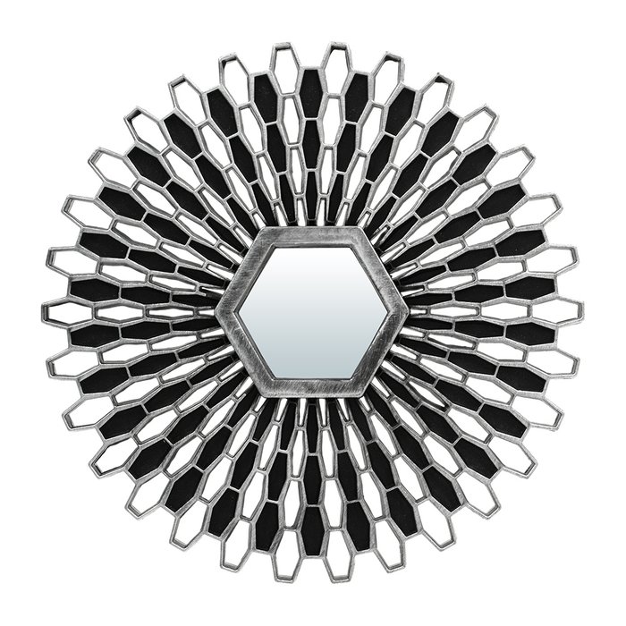 Зеркало настенное декоративное Лимож серебряного цвета