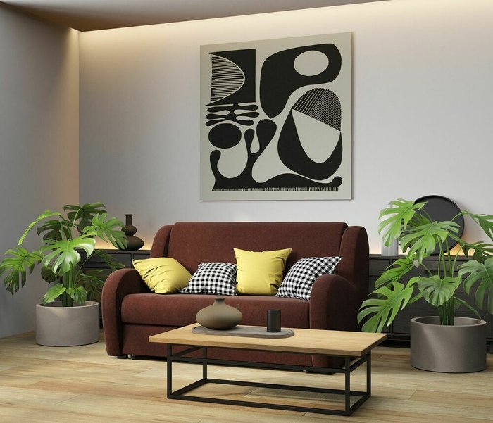 Диван-кровать Барон XL коричневого цвета Диван-кровать Барон XL коричневого цвета