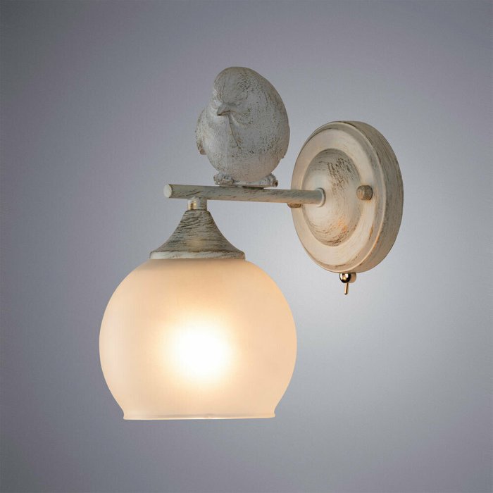 Светильник настенный Gemelli белого цвета - купить Бра и настенные светильники по цене 3990.0