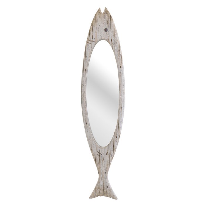 Зеркало настенное с рамой из древесины 