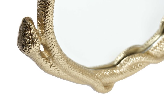  Зеркало декоративное Змея золотого цвета - купить Настенные зеркала по цене 4460.0