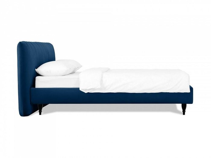 Кровать Queen II Anastasia L 160х200 темно-синего цвета - лучшие Кровати для спальни в INMYROOM
