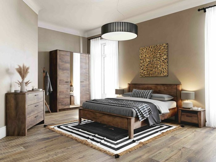 Кровать с подъемным механизмом Мальта 160х200 коричневого цвета - лучшие Кровати для спальни в INMYROOM