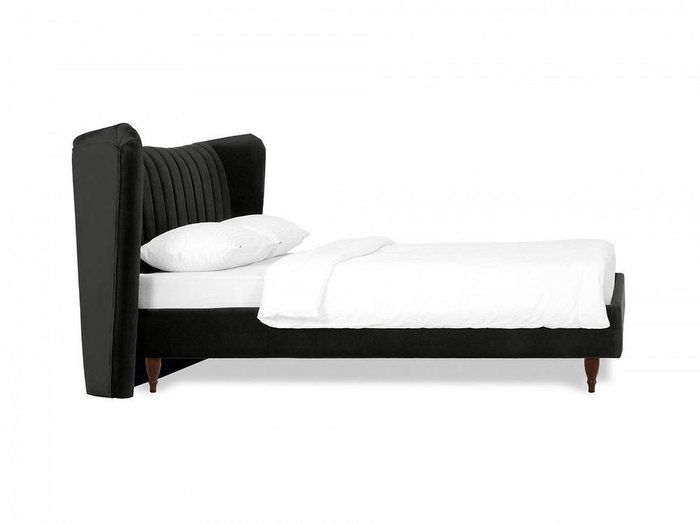 Кровать Queen Agata L 160х200 черного цвета - лучшие Кровати для спальни в INMYROOM