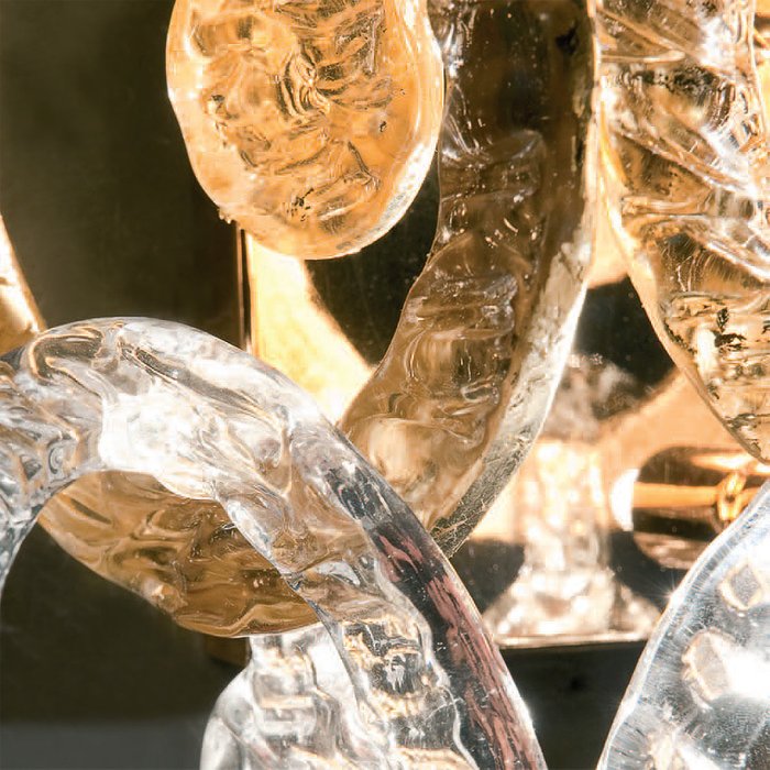 Настольная лампа Jago с кольцами из прозрачного муранского стекла - лучшие Настольные лампы в INMYROOM