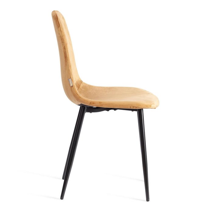 Стул Breez светло-коричневого цвета с черными ножками - купить Обеденные стулья по цене 2840.0