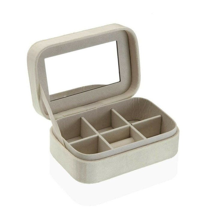 Шкатулка Versa Кремовый Деревянный Зеркало Деревянный MDF 10 x 6 x 14,7 cm - купить Шкатулки по цене 1835.0