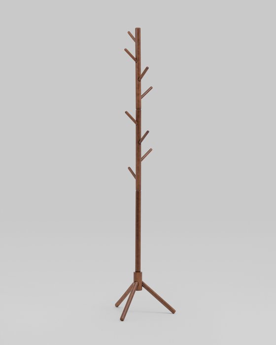 Вешалка напольная Hook цвета темное дерево - лучшие Напольные вешалки в INMYROOM
