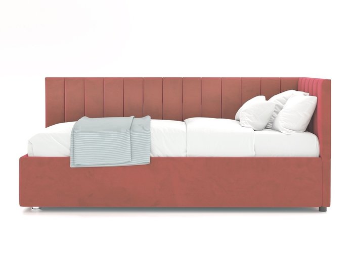 Кровать Negga Mellisa 90х200 красно-розового цвета с подъемным механизмом правая - купить Кровати для спальни по цене 49200.0