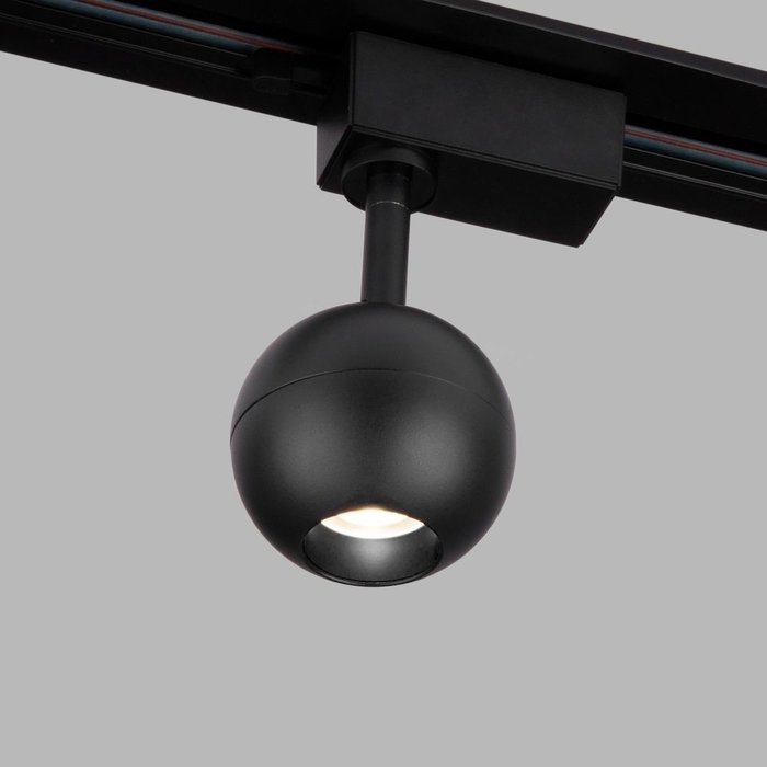 Трековый светодиодный светильник для однофазного шинопровода Ball черного цвета - купить Трековые светильники по цене 1200.0