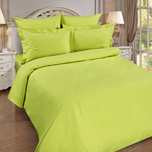 Пододеяльник 'Цвет эмоций' 240х217, поплин, 100% хлопок, пл. 110 гр./кв. м., 'Лайм' - купить Пододеяльники по цене 2881