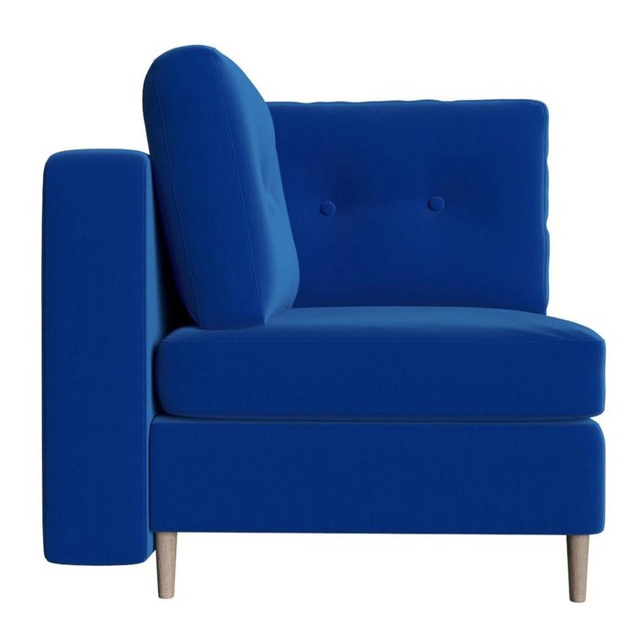 Модуль угловой сектор Белфаст синего цвета - купить Интерьерные кресла по цене 17931.0