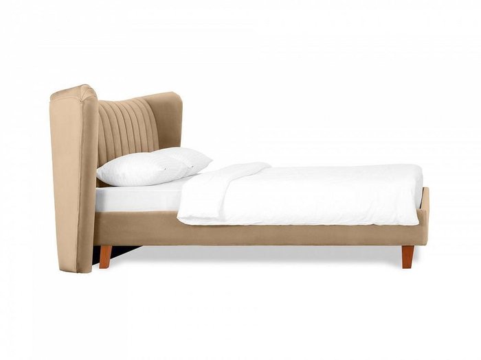 Кровать Queen II Agata L 160х200 светло-коричневого цвета - лучшие Кровати для спальни в INMYROOM