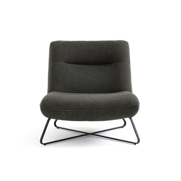 Кресло с обивкой из рогожки Helma цвета хаки - купить Интерьерные кресла по цене 85470.0