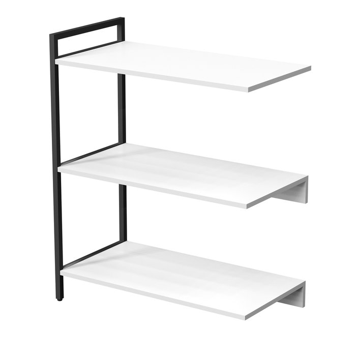 Стеллаж промежуточный 10СПС.3.800 средний 3 полки белого цвета