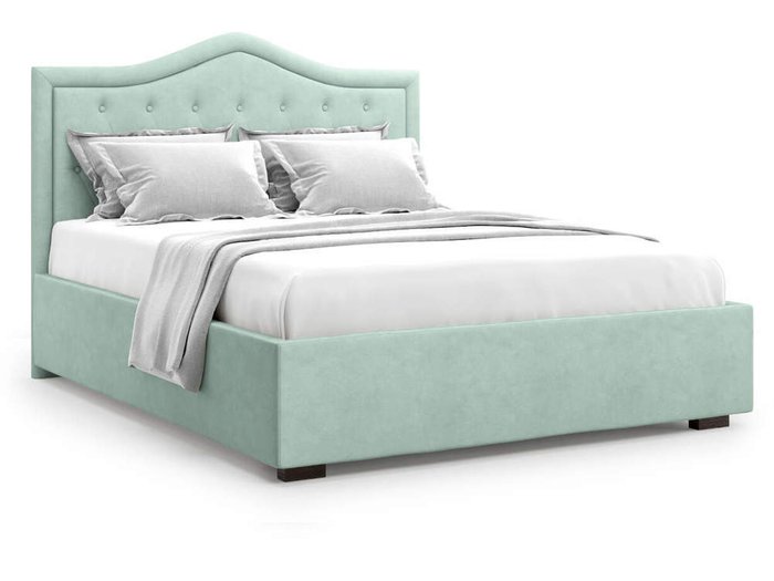 Кровать Tibr без подъемного механизма 160х200 ментолового цвета - купить Кровати для спальни по цене 39000.0