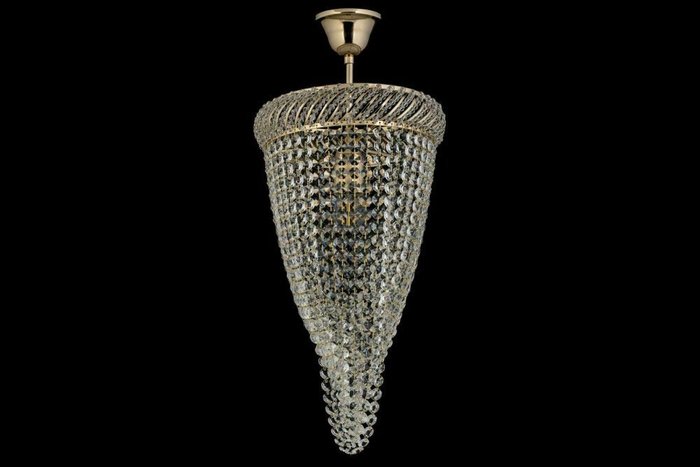 Подвесной светильник Bari Gold Bari E 1.3.25.100 G (хрусталь, цвет прозрачный) - лучшие Подвесные светильники в INMYROOM Подвесной светильник Bari Gold Bari E 1.3.25.100 G (хрусталь, цвет прозрачный) - лучшие Подвесные светильники в INMYROOM