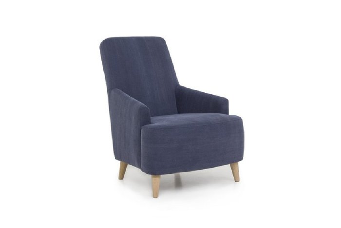Кресло Флен темно-синего цвета - купить Интерьерные кресла по цене 26900.0