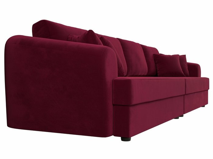Прямой диван-кровать Милтон бордового цвета - лучшие Прямые диваны в INMYROOM