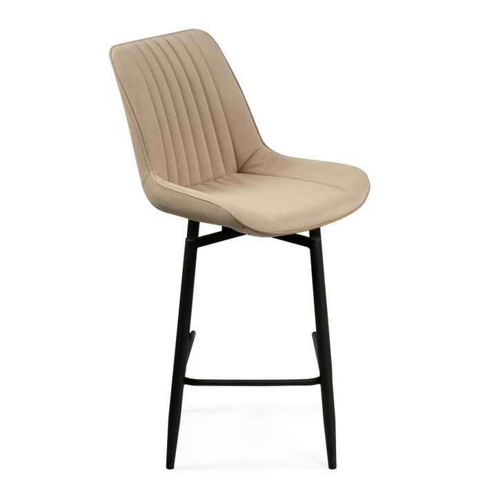 Стул полубарный Седа бежвого цвета - лучшие Барные стулья в INMYROOM