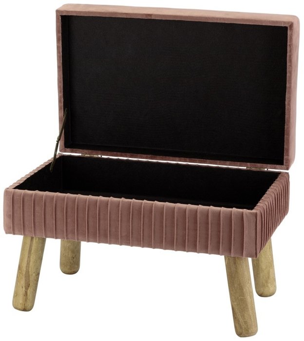 Банкетка розового цвета на деревянных ножках - купить Банкетки по цене 6251.0