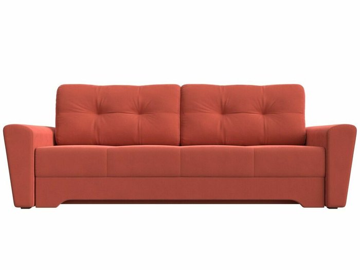 Диван-кровать Амстердам кораллового цвета - купить Прямые диваны по цене 37999.0