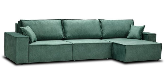 Диван-кровать угловой Фабио зеленого цвета - купить Угловые диваны по цене 46620.0