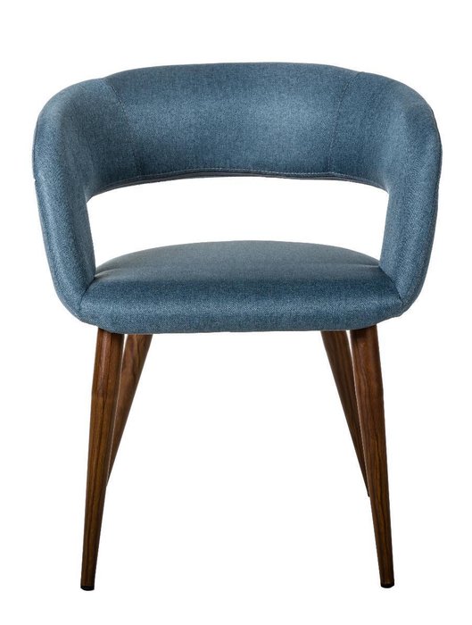 Стул с подлокотниками Hugs синего цвета - купить Обеденные стулья по цене 8160.0