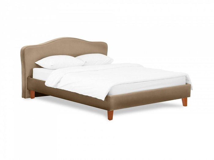 Кровать Queen II Elizabeth L 160х200 коричневого цвета  - купить Кровати для спальни по цене 43800.0