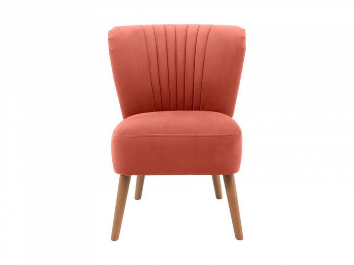 Кресло Barbara кораллового цвета - купить Интерьерные кресла по цене 20340.0