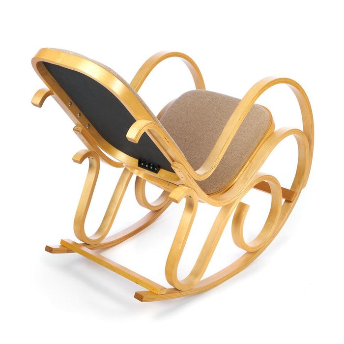 Кресло-качалка бежевого цвета - купить Интерьерные кресла по цене 10080.0