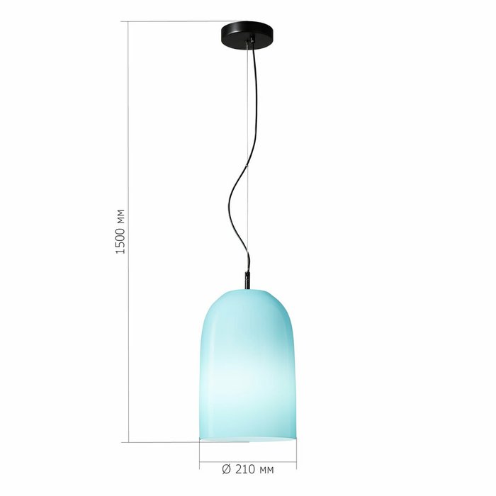 Светильник подвесной ST-Luce Черный/Синий E27 1*60W MILO - лучшие Подвесные светильники в INMYROOM Светильник подвесной ST-Luce Черный/Синий E27 1*60W MILO - лучшие Подвесные светильники в INMYROOM