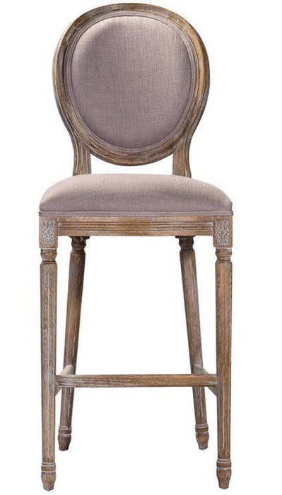 Барный стул Murano пурпурно-серого цвета с каркасом из массива дуба - лучшие Барные стулья в INMYROOM