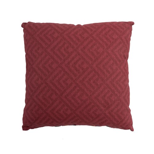 Декоративная подушка Радушная хозяйка бордового цвета - купить Декоративные подушки по цене 497.0