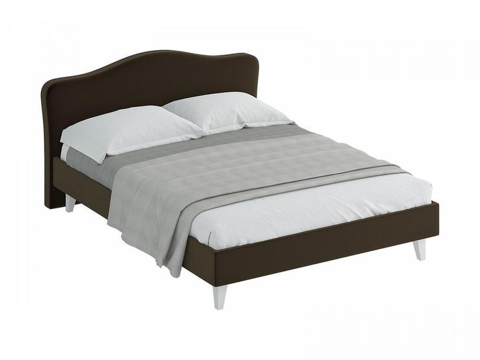 Кровать Queen Elizabeth с изголовьем темно-коричневого цвета 160х200