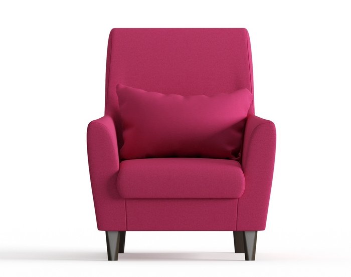 Кресло из велюра Кастилия цвета фуксия - купить Интерьерные кресла по цене 10190.0