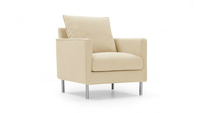 Кресло Гамбург кремового цвета - купить Интерьерные кресла по цене 20400.0