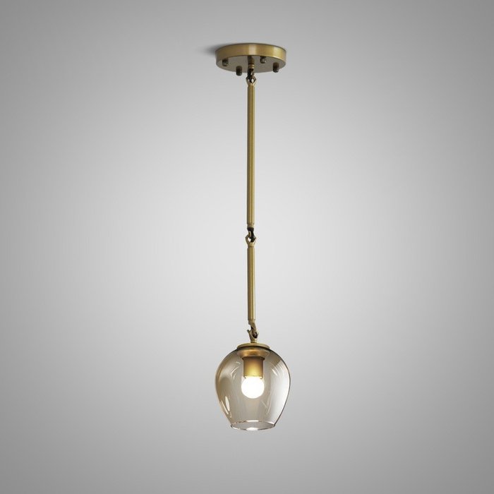 Подвесной светильник Adel-one со стеклянным плафоном 
