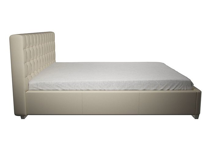 Кровать мягкая Адажио 160х200 бежевого цвета - лучшие Кровати для спальни в INMYROOM
